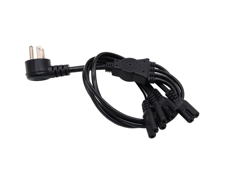 国标一拖四电源插头线